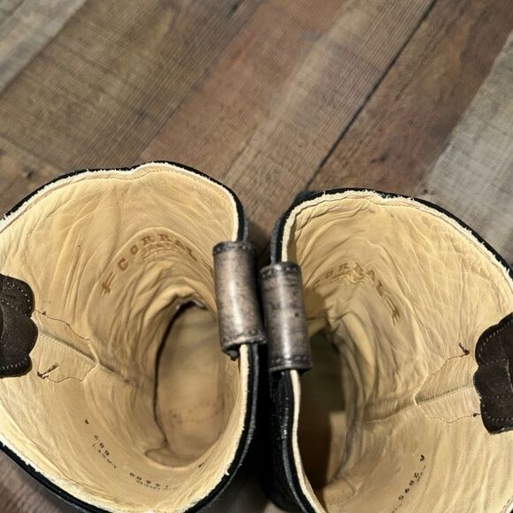 Corral rare diamond Aztec quilted tall boots snip toe - Picture 12 of 12